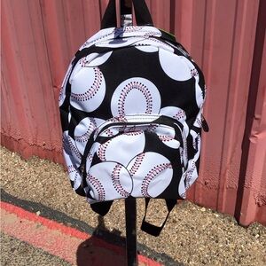 Baseball Print Backpack